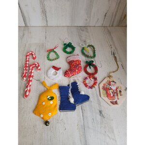 Variety‎ wreath Candy cane bell santa skates ornament Xmas set